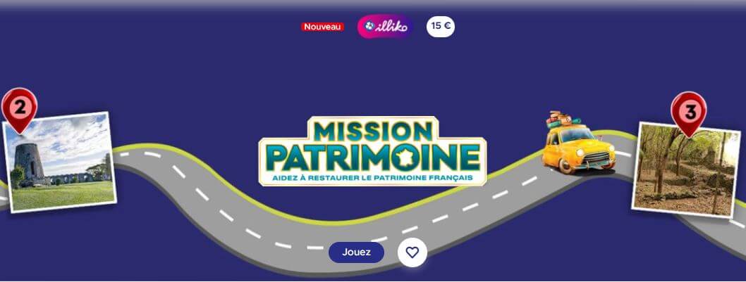 Mission Patrimoine FDJ : 2 versions disponibles avec jusqu’à 1 500 000 € à gagner